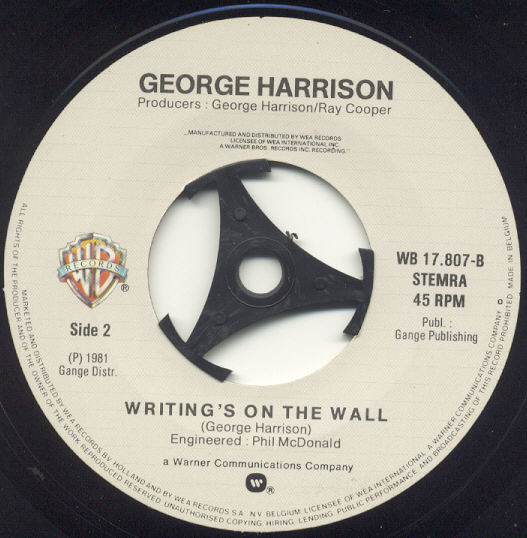 George Harrison - All Those Years Ago | Warner Bros. Records (WB 17 807) - 4 George Harrison - All Those Years Ago | Warner Bros. Records (WB 17 807) - 4