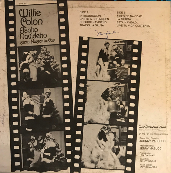 Willie Colón Canta Hector Lavoe - Asalto Navideño | Fania Records ((S)LP 399) - 2