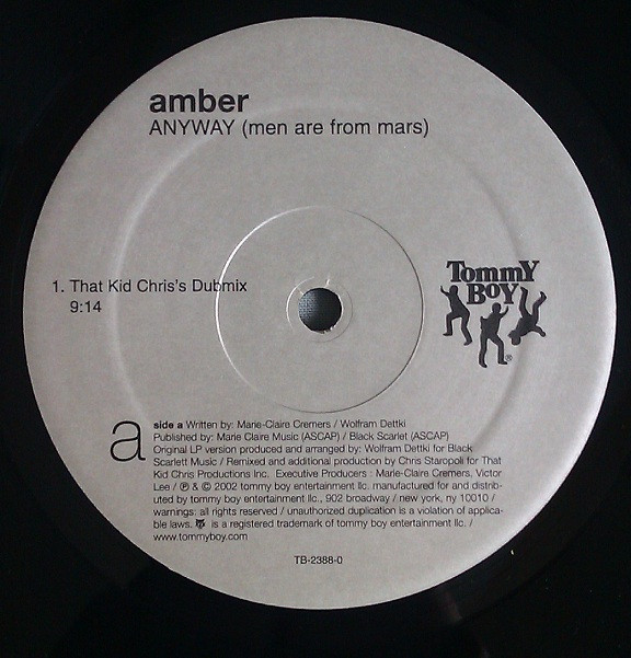Amber - Anyway (Men Are From Mars) (Remixes) | Tommy Boy (TB-2388-0) - 2