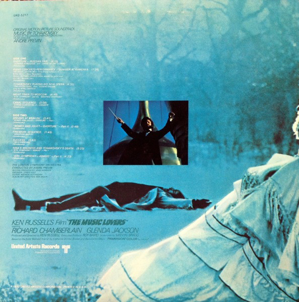 Pyotr Ilyich Tchaikovsky , André Previn , London Symphony Orchestra - The Music Lovers - Original Motion Picture Soundtrack [Vinyl] | United Artists Records (UAS 5217) - 2