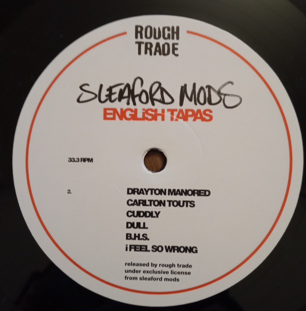 Sleaford Mods - English Tapas | Rough Trade (RTRADLP925) - 4 Sleaford Mods - English Tapas | Rough Trade (RTRADLP925) - 4