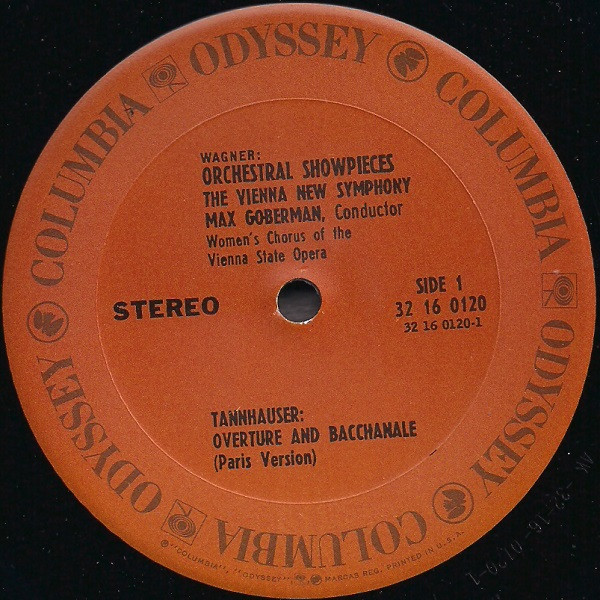 Richard Wagner , Max Goberman Conducting The Vienna New Symphony - Orchestral Showpieces From Tannhäuser Die Meistersinger | Odyssey (32 16 0120) - 3 Richard Wagner , Max Goberman Conducting The Vienna New Symphony - Orchestral Showpieces From Tannhäuser Die Meistersinger | Odyssey (32 16 0120) - 3