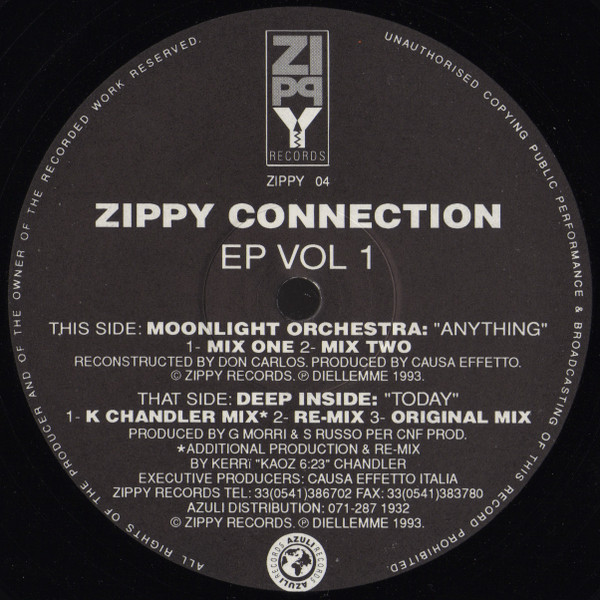 Deep Inside / Moonlight Orchestra - Zippy Connection EP Vol 1 | Zippy (ZIPPY 04)