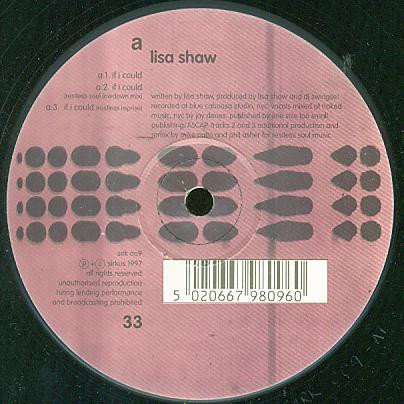 Lisa Shaw - If I Could | Sirkus (SIRK 009) - 3