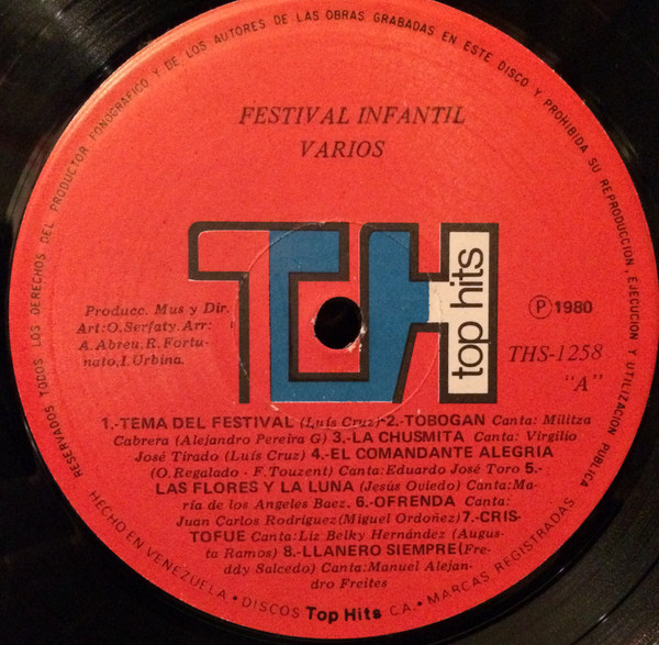 Various - 1er. Festival Infantil De La Canción | Top Hits (THS-1258) - 3