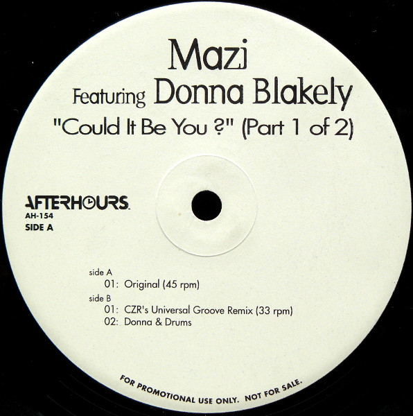 Mazi Namvar Featuring Donna Blakely - Could It Be You? (Part 1 Of 2) | Afterhours (AH-154)