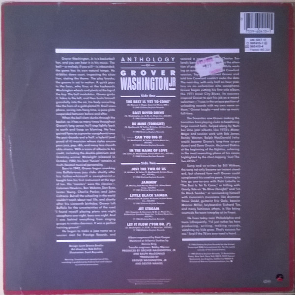Grover Washington, Jr. - Anthology Of Grover Washington Jr. | Elektra (960 415-1) - 2