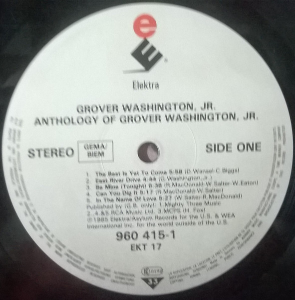 Grover Washington, Jr. - Anthology Of Grover Washington Jr. | Elektra (960 415-1) - 4