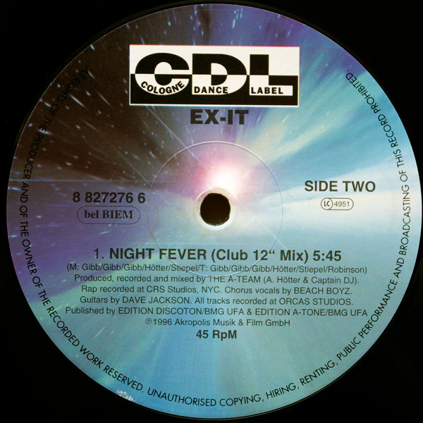 Ex-It - Night Fever | CDL - Cologne Dance Label (8 827276 6)