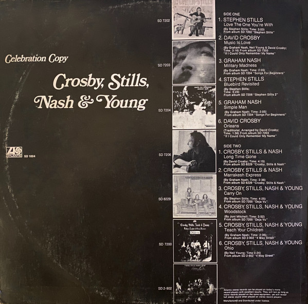 Crosby, Stills, Nash & Young - Celebration Copy | Atlantic (SD 1004) - 2 Crosby, Stills, Nash & Young - Celebration Copy | Atlantic (SD 1004) - 2