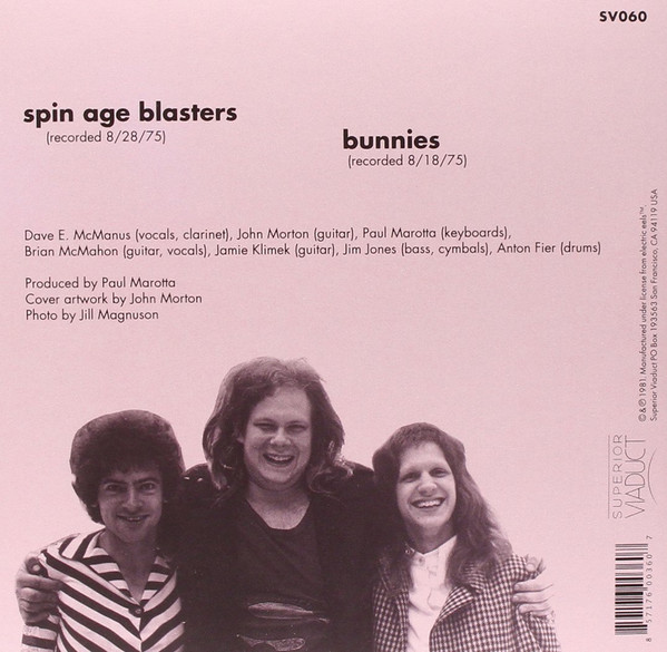 Electric Eels - Spin Age Blasters / Bunnies | Superior Viaduct (SV060) - 2