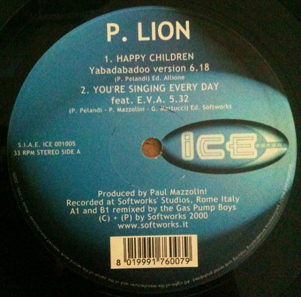 P. Lion - Happy Children (Remix 2000) | Ice Record (ICE 001005)