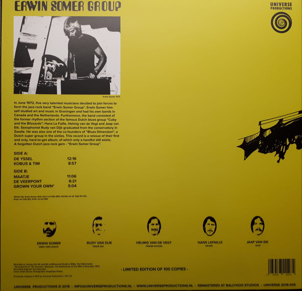 Erwin Somer Group - Erwin Somer Group | Universe Productions (UNIVERSE 2019-005) - 2