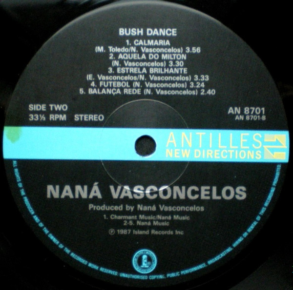 Naná Vasconcelos - Bush Dance | Antilles (AN 8701) - 4 Naná Vasconcelos - Bush Dance | Antilles (AN 8701) - 4
