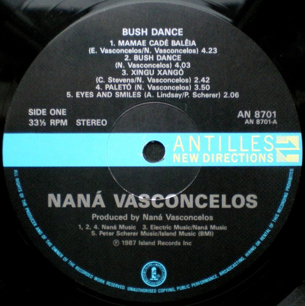 Naná Vasconcelos - Bush Dance | Antilles (AN 8701) - 3 Naná Vasconcelos - Bush Dance | Antilles (AN 8701) - 3