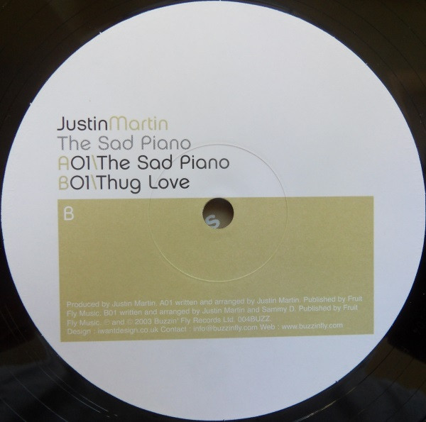 Justin Martin - The Sad Piano | Buzzin' Fly Records (004BUZZ) - 3