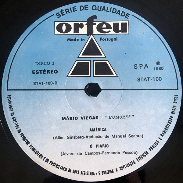 Mário Viegas - Humores | Orfeu (STAT 100) - 3 Mário Viegas - Humores | Orfeu (STAT 100) - 3