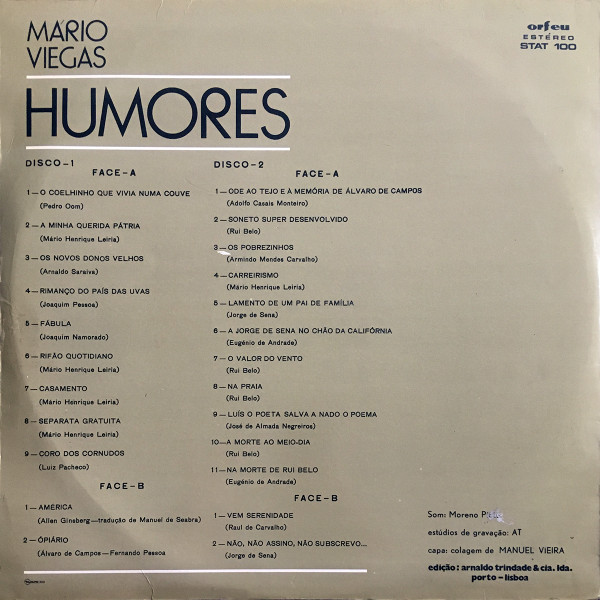 Mário Viegas - Humores | Orfeu (STAT 100)