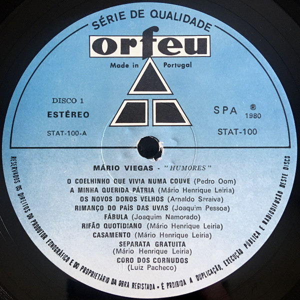 Mário Viegas - Humores | Orfeu (STAT 100) - 2 Mário Viegas - Humores | Orfeu (STAT 100) - 2