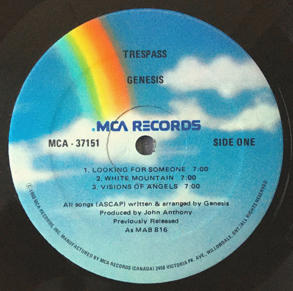 Genesis - Trespass | MCA Records (MCA-37151) - 4