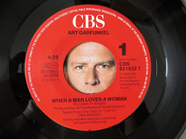 Art Garfunkel - When A Man Loves A Woman | CBS (CBS 651632 7) - 3