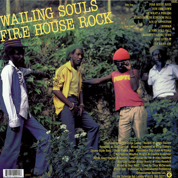 Wailing Souls - Fire House Rock | Greensleeves Records (GREL 21) - 2 Wailing Souls - Fire House Rock | Greensleeves Records (GREL 21) - 2