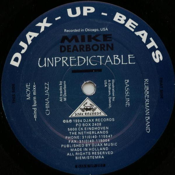 Mike Dearborn - Unpredictable | Djax-Up-Beats (DJAX-UP-207)