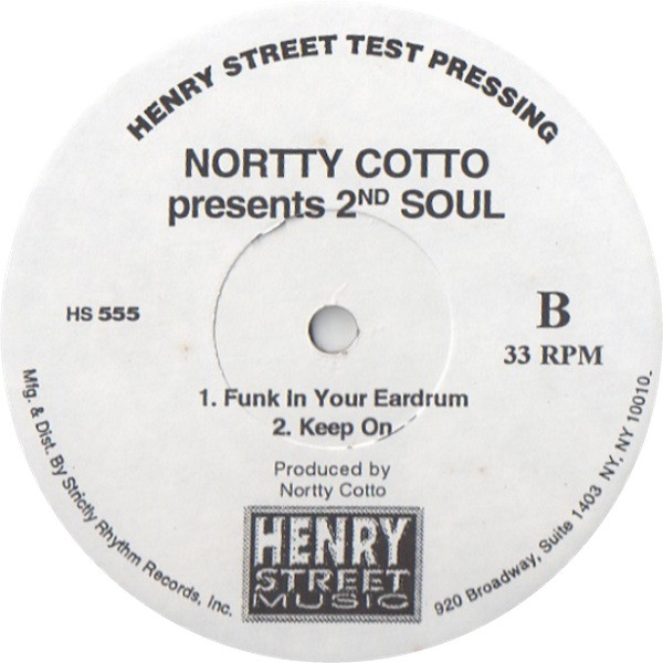 Norty Cotto Presents 2nd Soul - Funky Music | Henry Street Music (HS 555) - 2