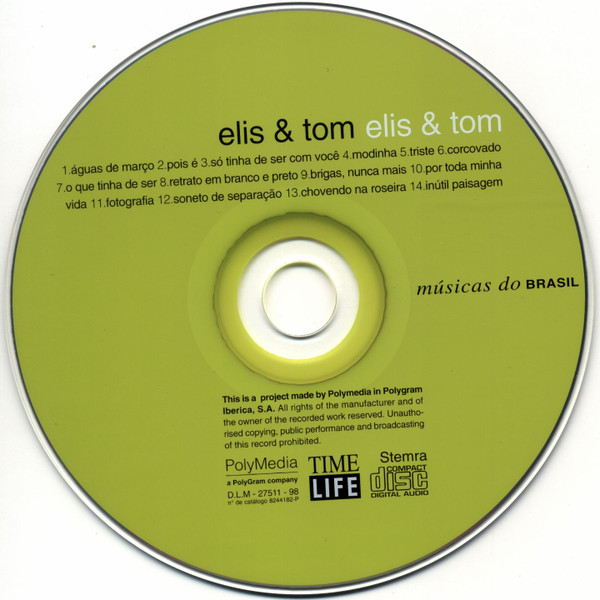Elis Regina & Antonio Carlos Jobim - Elis & Tom | Time Life Music (none) - 3