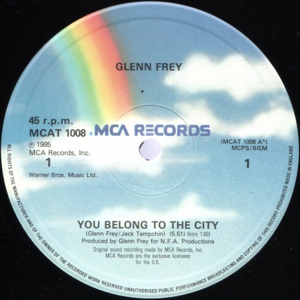 Glenn Frey - You Belong To The City | MCA Records (MCAT 1008) - 3