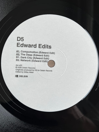D5 - Edward Edits | Delsin Records (Dsr-x23) - main