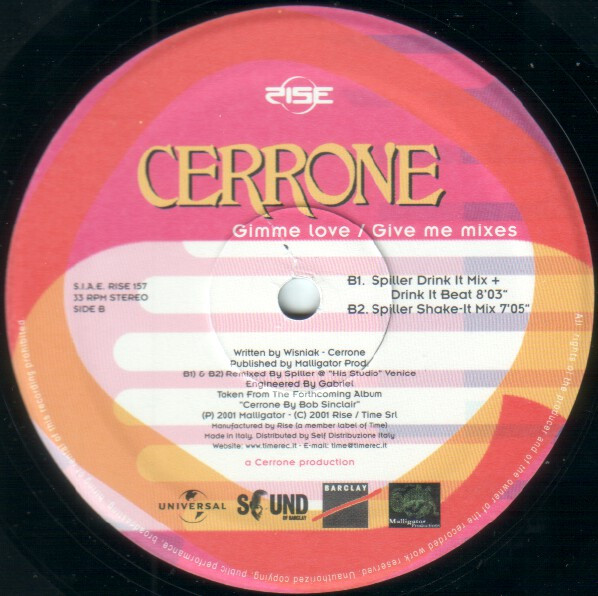 Cerrone - Gimme Love | Rise (RISE 157) - 4
