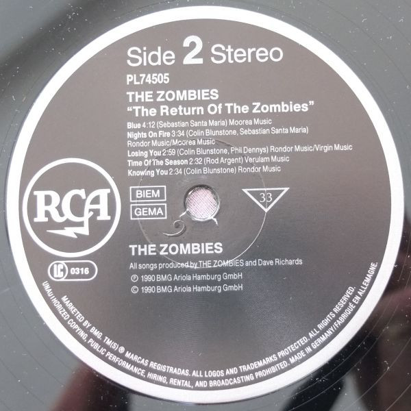 The Zombies - The Return Of The Zombies | RCA (PL 74505) - 4 The Zombies - The Return Of The Zombies | RCA (PL 74505) - 4