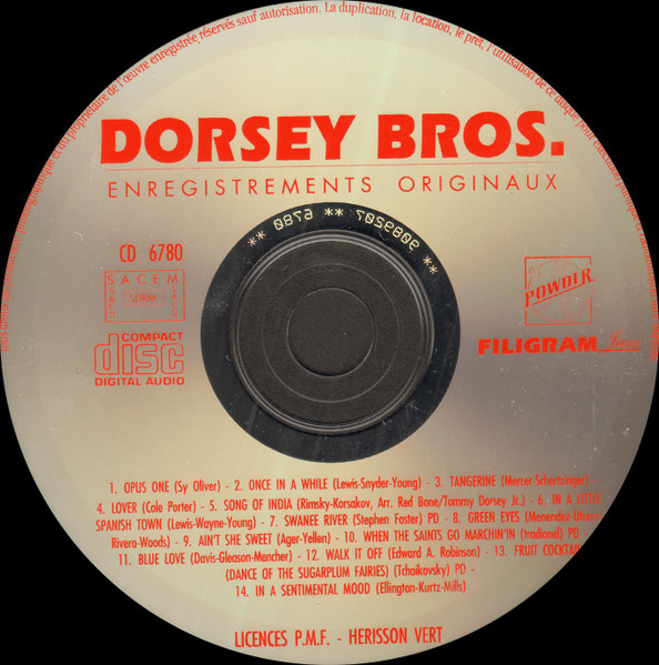 The Dorsey Brothers - Enregistrements Originaux | Powder (CD 6780) - 4 The Dorsey Brothers - Enregistrements Originaux | Powder (CD 6780) - 4
