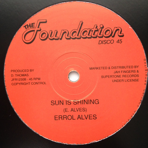 Erroll Alves - Down In The Ghetto / Sun Is Shining | The Foundation (JFR1230) - 2