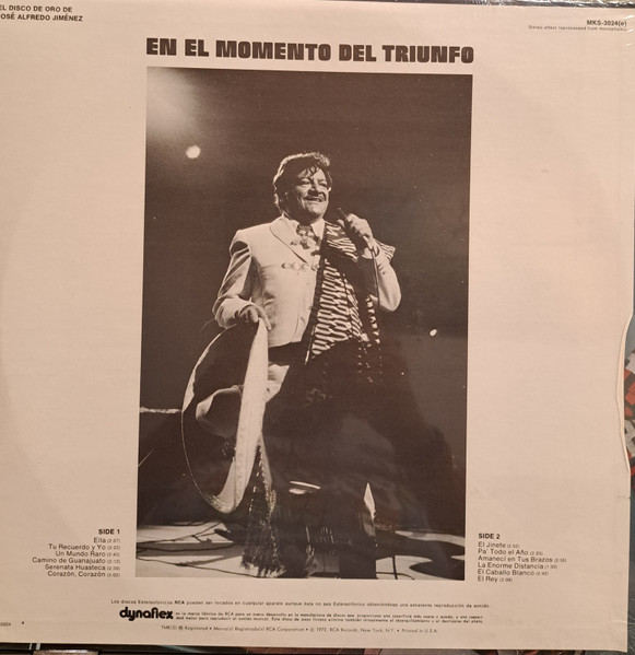 José Alfredo Jiménez - El Disco De Oro De Jose Alfredo Jimenez | RCA Victor (MKS-3024(e)) - 2 José Alfredo Jiménez - El Disco De Oro De Jose Alfredo Jimenez | RCA Victor (MKS-3024(e)) - 2