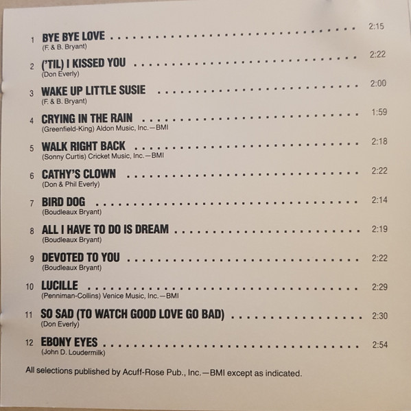 Everly Brothers - The Very Best Of The Everly Brothers | Warner Bros. Records (W2 1554) - 4 Everly Brothers - The Very Best Of The Everly Brothers | Warner Bros. Records (W2 1554) - 4