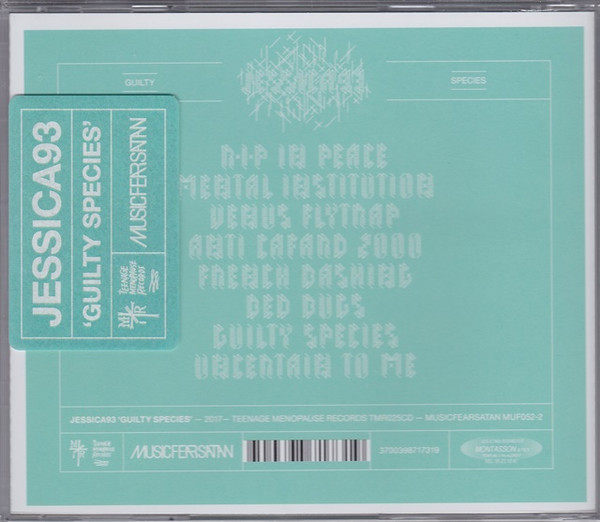 Jessica 93 - Guilty Species | Teenage Menopause Records (TMR025CD) - 2 Jessica 93 - Guilty Species | Teenage Menopause Records (TMR025CD) - 2