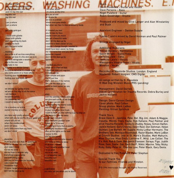 Bush - Sixteen Stone | Trauma Records (6544-92531-2) - 4 Bush - Sixteen Stone | Trauma Records (6544-92531-2) - 4