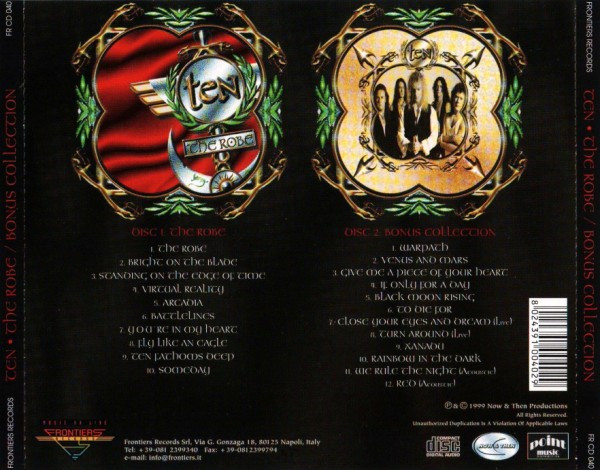 Ten - The Robe / Bonus Collection | Frontiers Records (FR CD 040) - 2