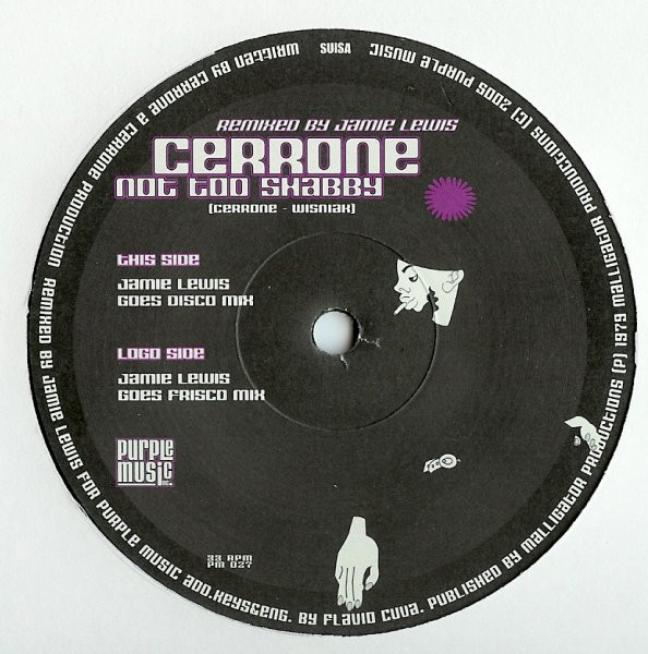 Cerrone - Not Too Shabby (Jamie Lewis Mixes) | Purple Music (PM 027) - 3 Cerrone - Not Too Shabby (Jamie Lewis Mixes) | Purple Music (PM 027) - 3