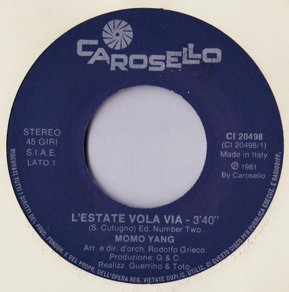 Momo Yang - L'Estate Vola Via | Carosello (CI 20498) - 3