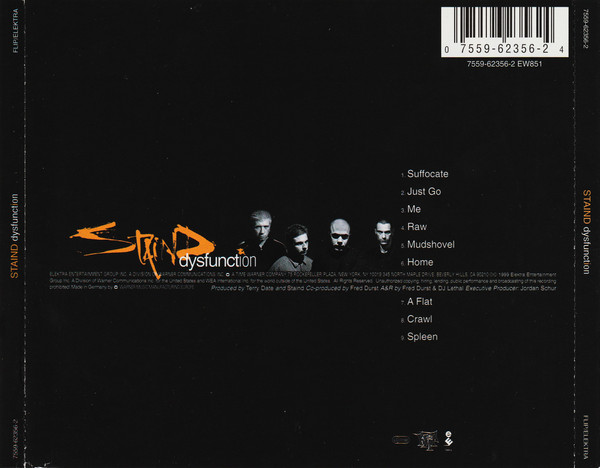 Staind - Dysfunction | Flip Records (7559-62356-2) - 2