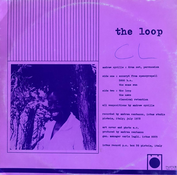 Andrew Cyrille - The Loop | Ictus Records (Ictus 0009) - 3 Andrew Cyrille - The Loop | Ictus Records (Ictus 0009) - 3