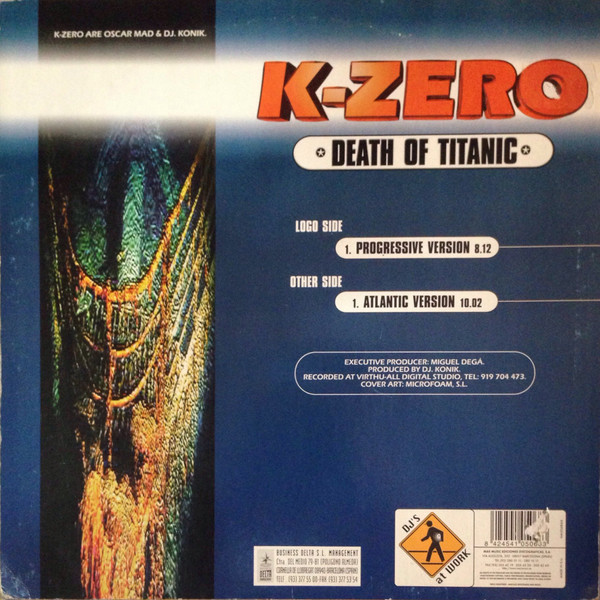 K-Zero - Death Of Titanic | DJ's At Work (NM5068MX) - 2