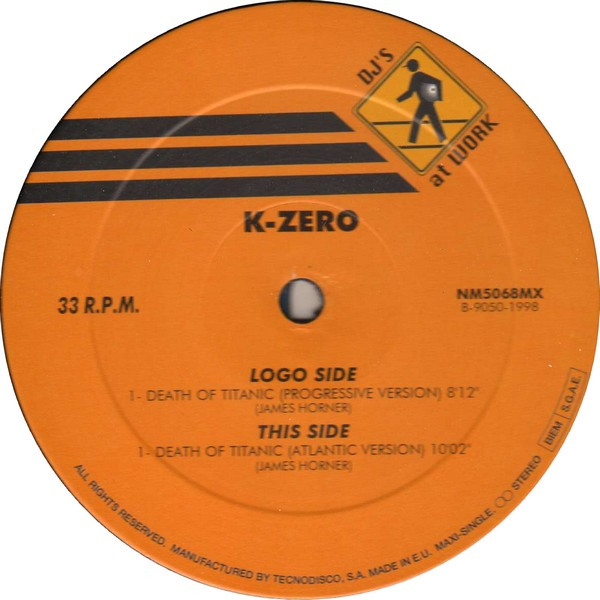 K-Zero - Death Of Titanic | DJ's At Work (NM5068MX) - 4