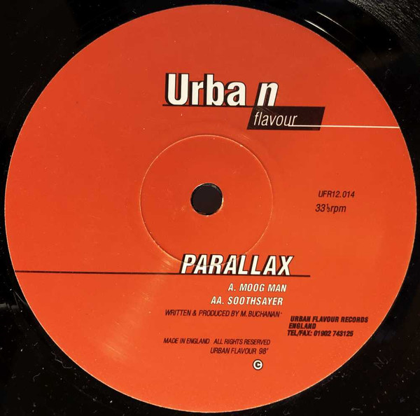 Parallax - Moog Man / Soothsayer | Urban Flavour Records (UFR12 014)