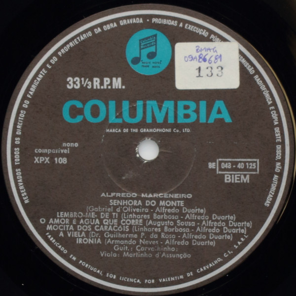 Alfredo Marceneiro - The Fabulous Marceneiro (O Fabuloso Marceneiro) | Columbia (8E 048 40125) - 3 Alfredo Marceneiro - The Fabulous Marceneiro (O Fabuloso Marceneiro) | Columbia (8E 048 40125) - 3