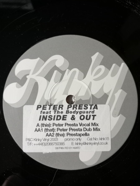 Peter Presta Feat The Bodyguard - Inside & Out | Kinky Vinyl (kink15) - main Peter Presta Feat The Bodyguard - Inside & Out | Kinky Vinyl (kink15) - main