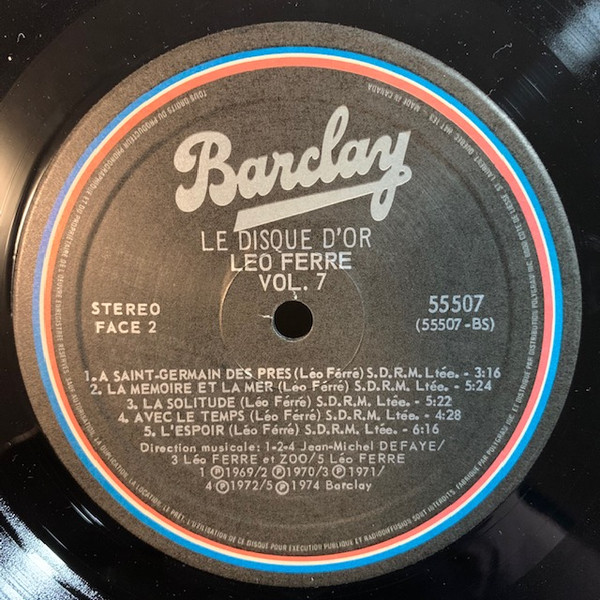 Léo Ferré - Le Disque D'Or | Polygram (55507) - 4